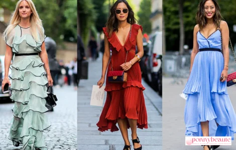 how to style ruffle dress