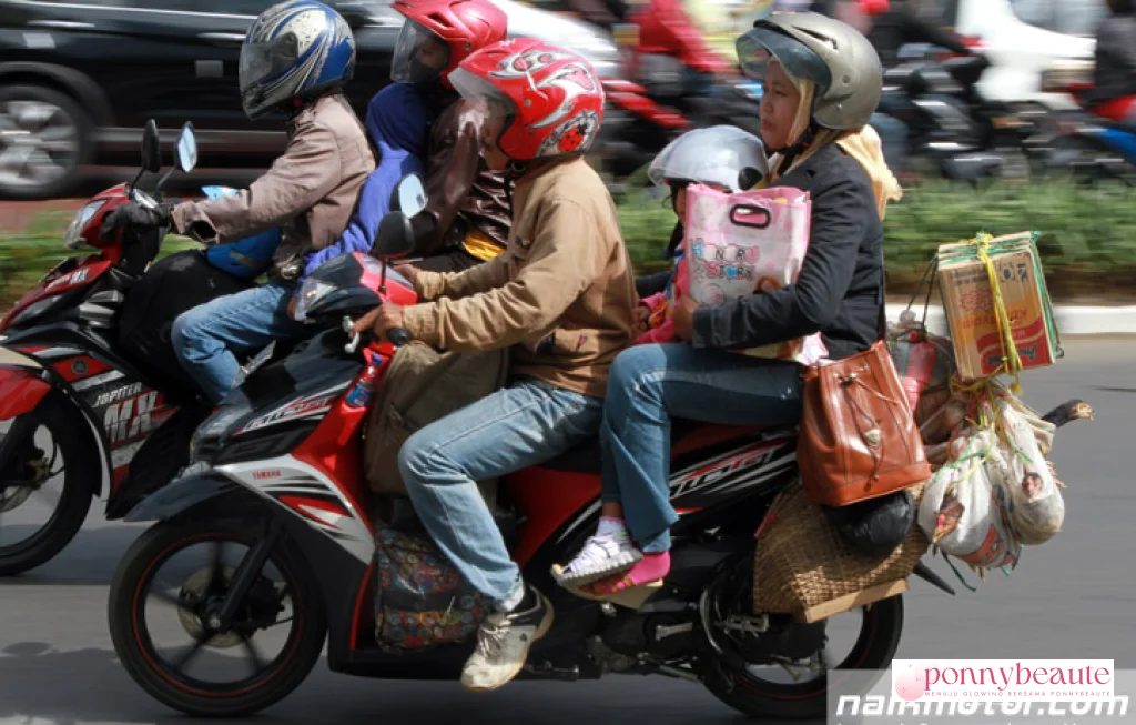 mudik naik motor berbahaya